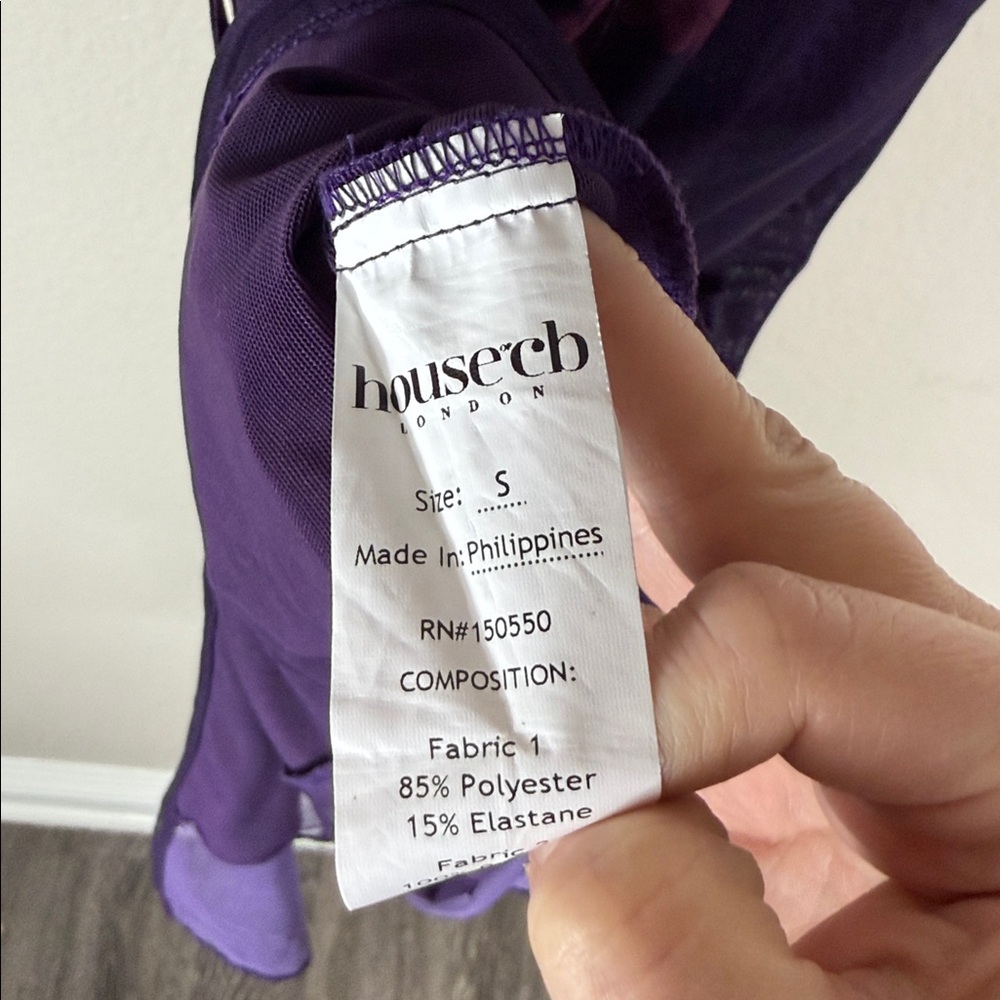 House of CB Aiza Grape Floral Print Maxi Dress - Picture 13 of 13